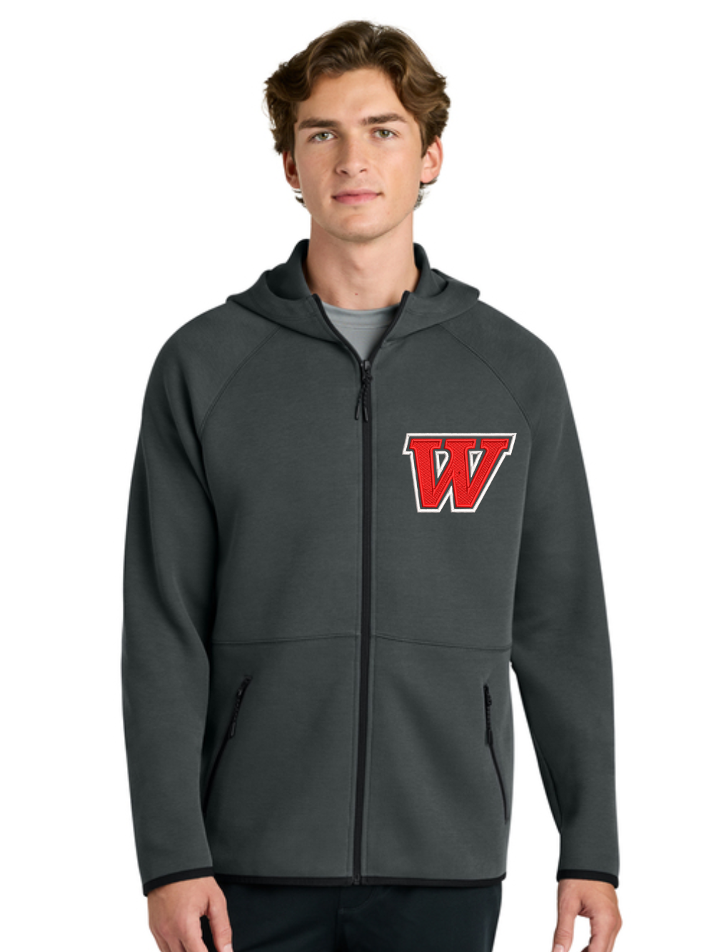 Wadsworth Embroidered Sport-Tek® Phenom Full-Zip Hoodie