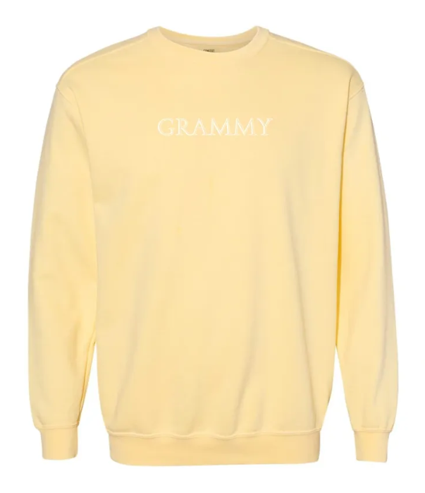 "Custom Name" Embroidered Comfort Colors Garment Dyed Sweatshirt