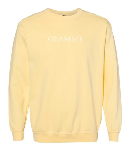 "Custom Name" Embroidered Comfort Colors Garment Dyed Sweatshirt