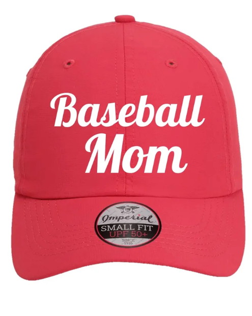 Custom Sports Mom & Number Embroidered Performance Ponytail Hat