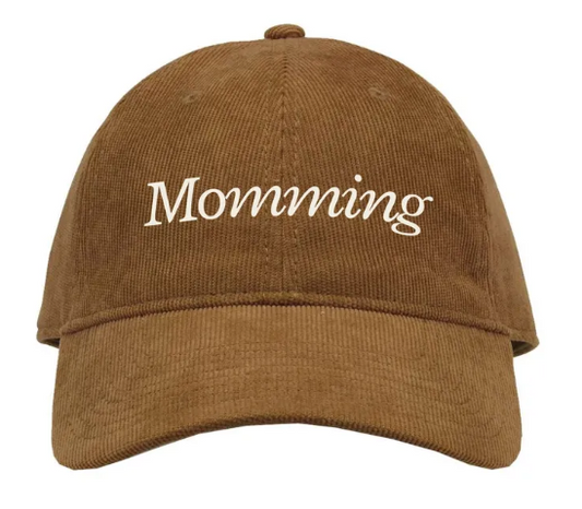 Momming Embroidered Relaxed Corduroy Hat