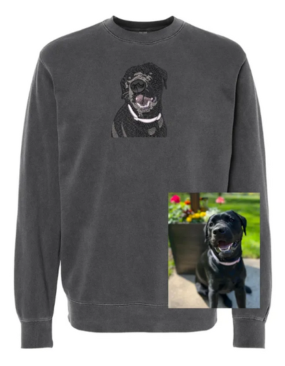 Custom Dog or Animal Embroidered Crewneck Sweatshirt