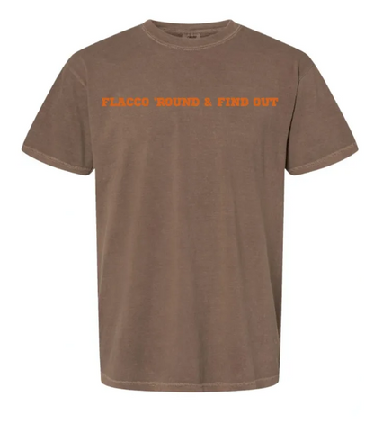 Flacco 'Round & Find Out Embroidered Short Sleeve Washed T-Shirt