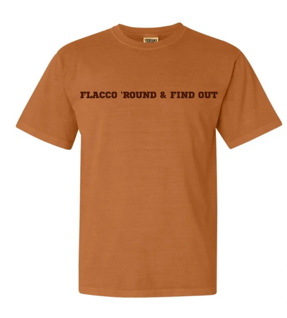 Flacco 'Round & Find Out Embroidered Short Sleeve Washed T-Shirt