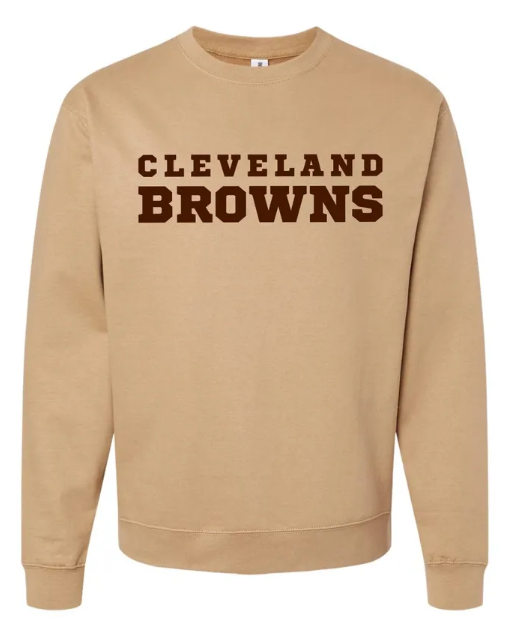 Cleveland Browns Embroidered Crewneck Sweatshirt