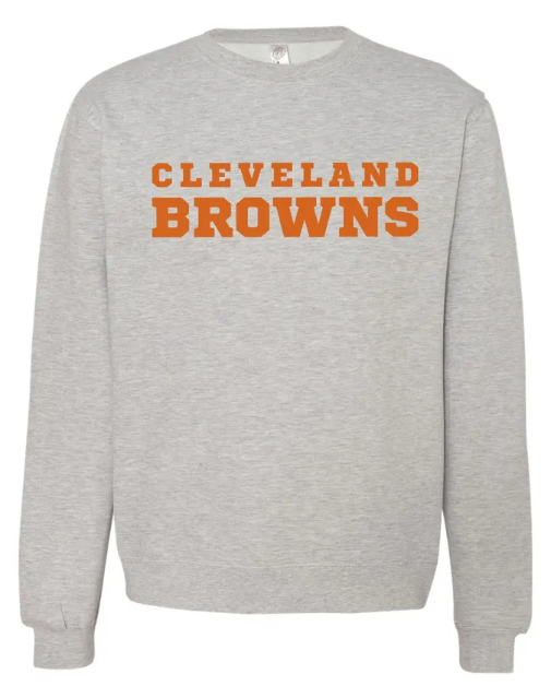 Cleveland Browns Embroidered Crewneck Sweatshirt