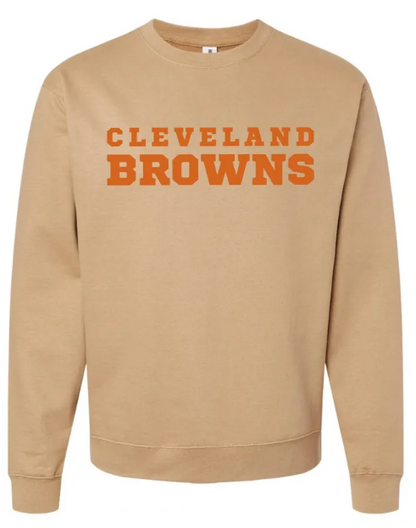 Cleveland Browns Embroidered Crewneck Sweatshirt