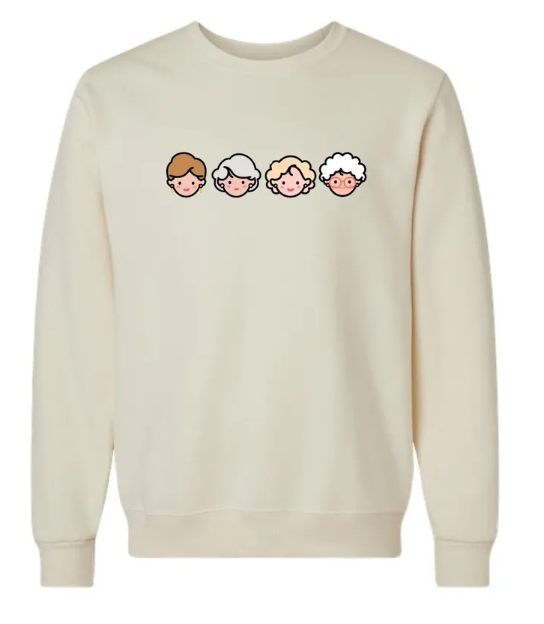 Golden Girls Embroidered Crewneck Sweatshirt