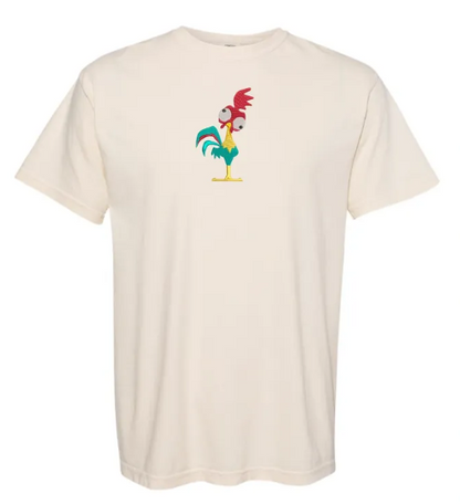 Hei Hei Chicken Embroidered Comfort Colors Youth & Adult T-Shirt