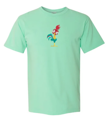 Hei Hei Chicken Embroidered Comfort Colors Youth & Adult T-Shirt