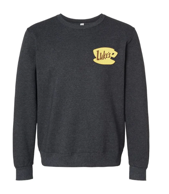 Luke's Coffee Cup Embroidered Ultra Soft Crewneck Sweatshirt