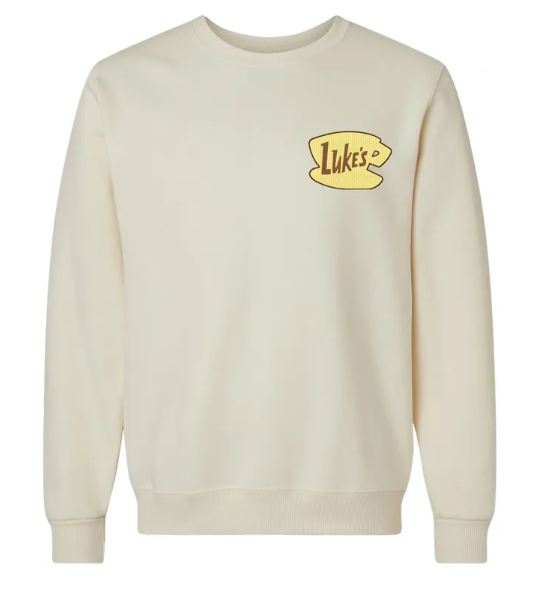 Luke's Coffee Cup Embroidered Ultra Soft Crewneck Sweatshirt