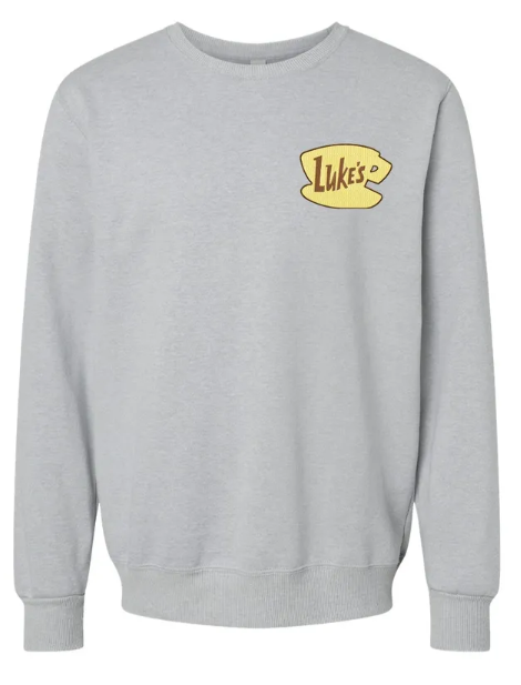 Luke's Coffee Cup Embroidered Ultra Soft Crewneck Sweatshirt