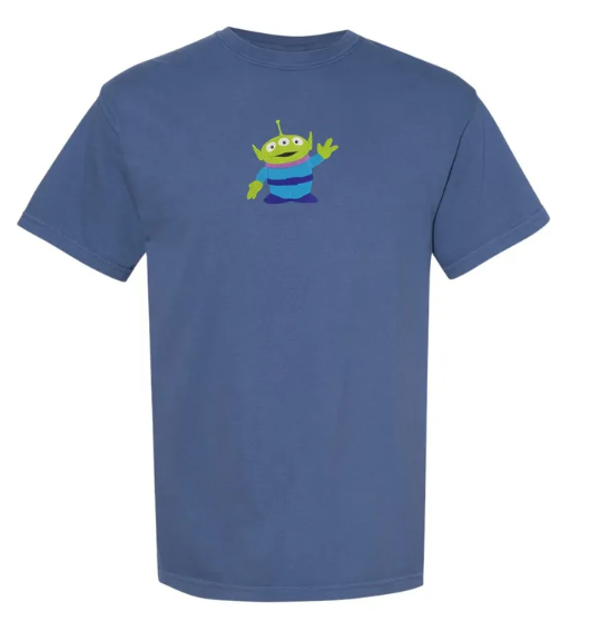 Space Alien Embroidered Comfort Colors Youth & Adult T-Shirt