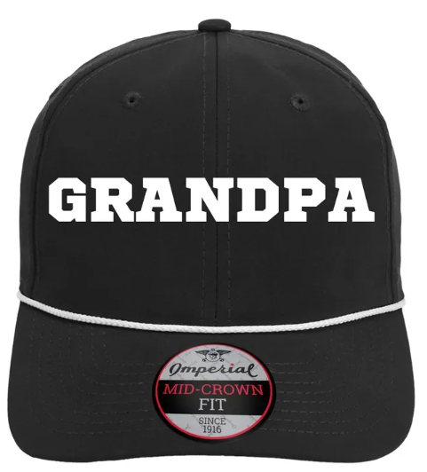 Custom Word or Handwriting Dad or Grandpa Father's Day Performance Rope Hat