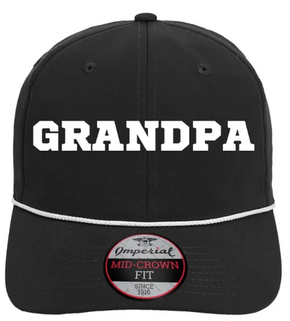 Custom Word or Handwriting Dad or Grandpa Father's Day Performance Rope Hat