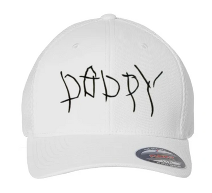 Custom Word or Handwriting Dad or Grandpa Father's Day Flexfit Mesh Hat