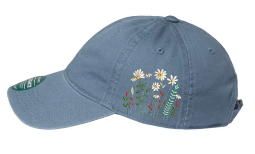 Floral Embroidered Side Relaxed Twill Legacy Dad Hat