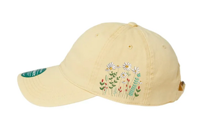 Floral Embroidered Side Relaxed Twill Legacy Dad Hat