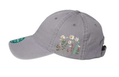 Floral Embroidered Side Relaxed Twill Legacy Dad Hat