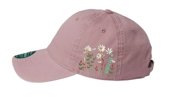 Floral Embroidered Side Relaxed Twill Legacy Dad Hat