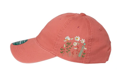 Floral Embroidered Side Relaxed Twill Legacy Dad Hat