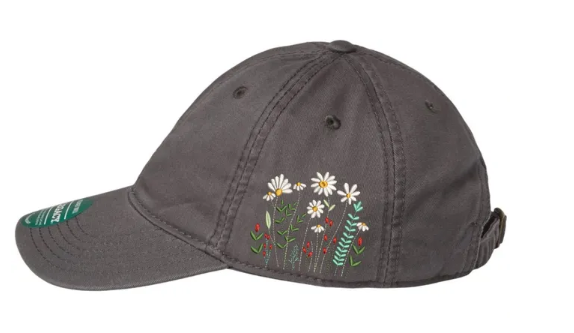 Floral Embroidered Side Relaxed Twill Legacy Dad Hat