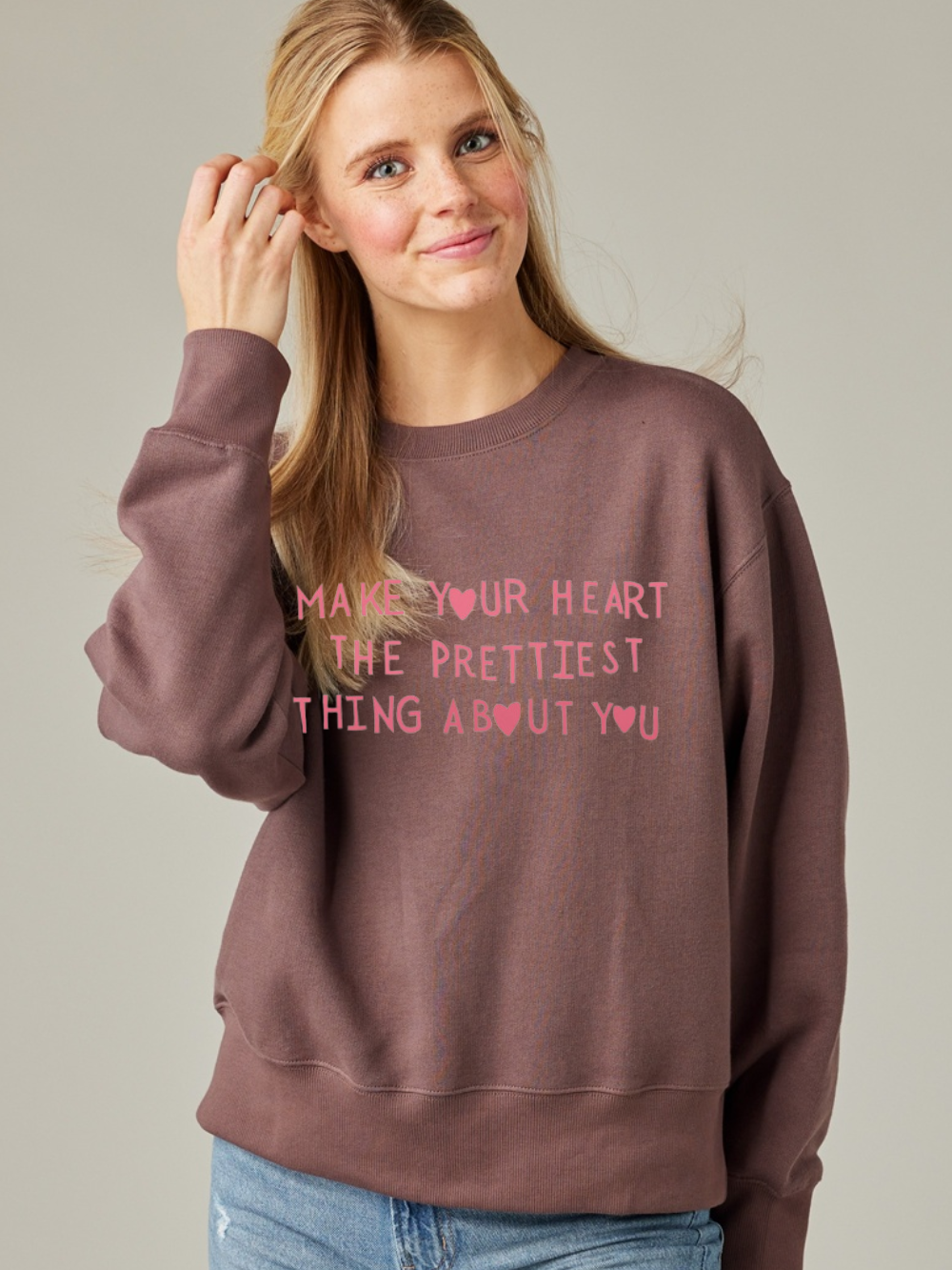 Prettiest Thing About You Embroidered Comfort Wash Crewneck Sweatshirt