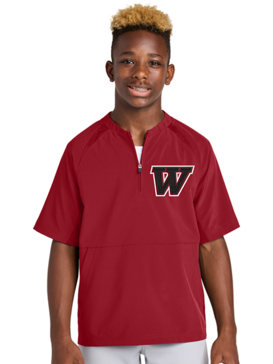 Wadsworth Embroidered Sport-Tek® Repeat 1/2-Zip Youth Short Sleeve Jacket