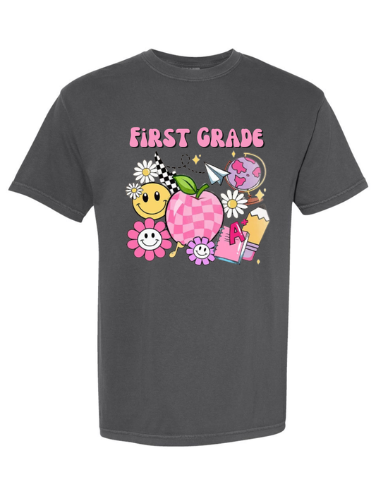 Custom Grade Cute Comfort Colors Kids Graphic T-Shirt