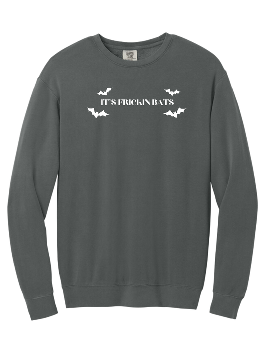 Comfort Colors Embroidered 'It's Freakin Bats' Sweatshirt