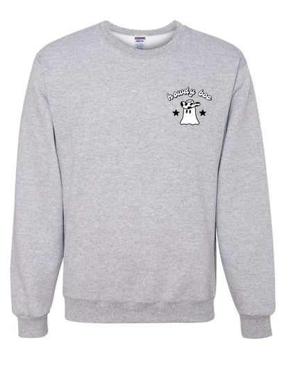 Cowgirl Ghost Howdy Boo Embroidered Crewneck Unisex Fall Halloween Sweatshirt