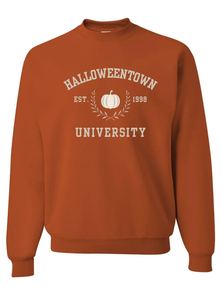 Halloweentown University Embroidered Fall Crewneck Sweatshirt