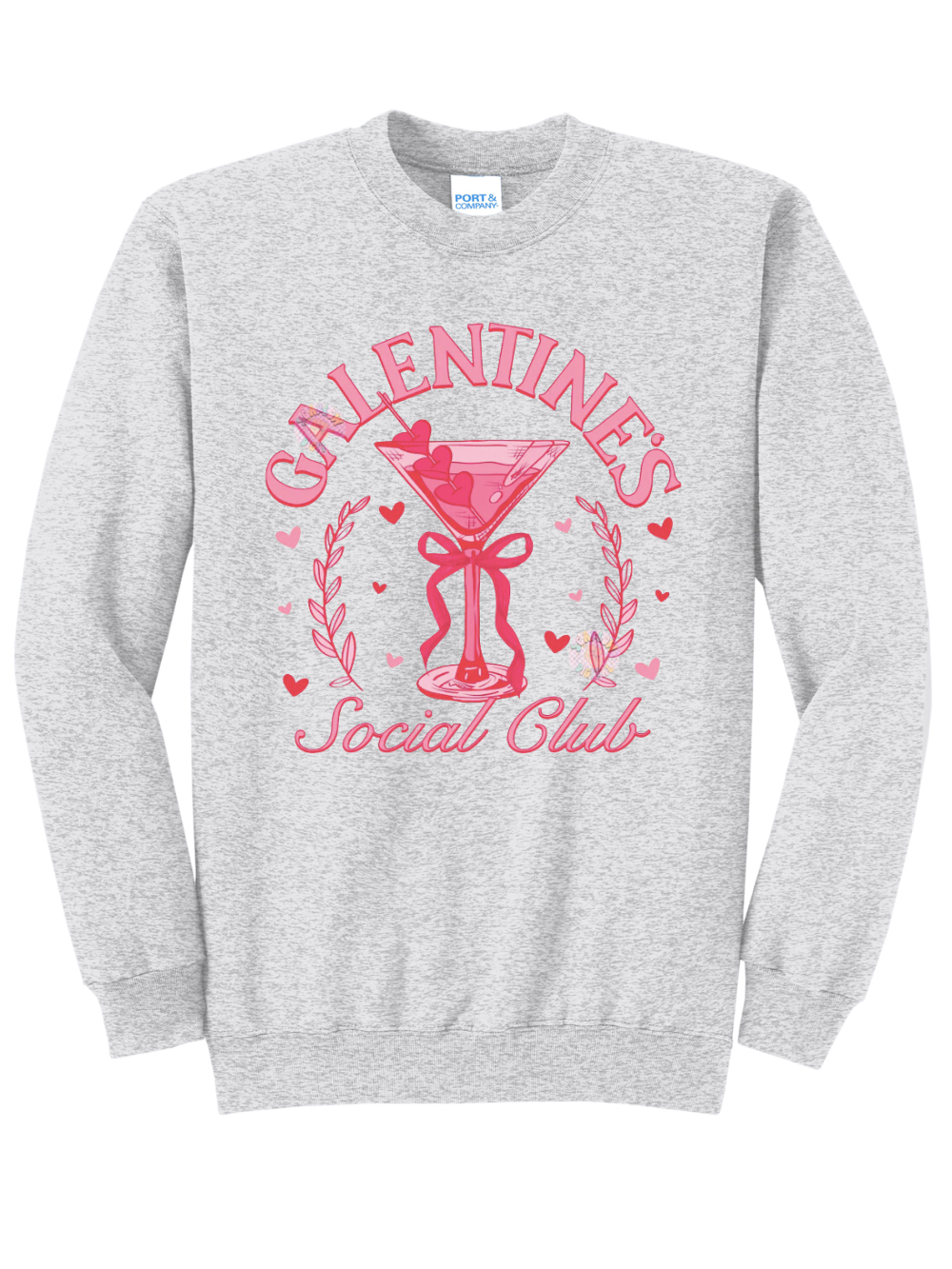 Galentine's Social Club Graphic Fleece Crewneck Sweatshirt