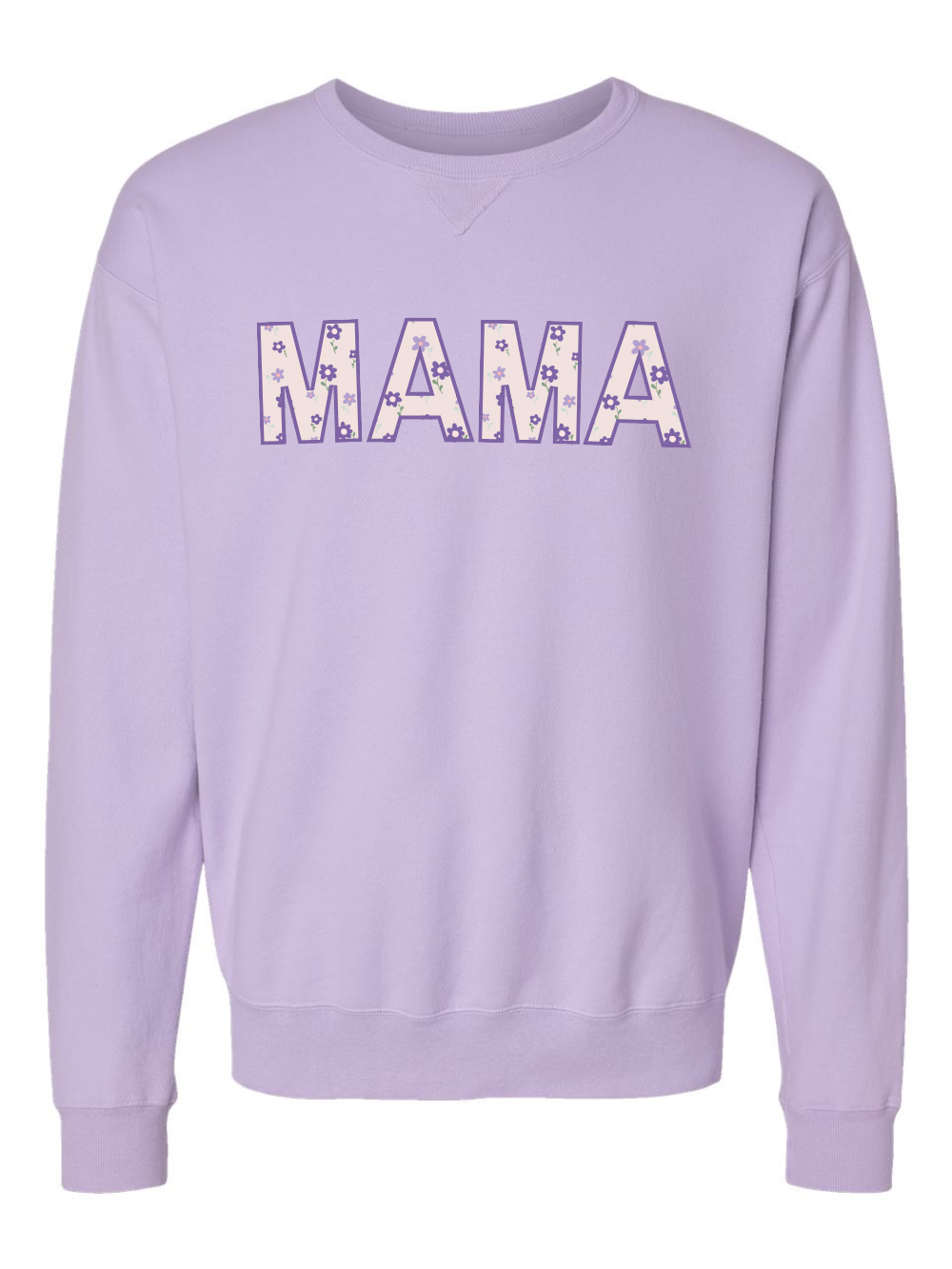 Custom Baby Blanket or Onesie Mama Applique Embroidered Crewneck Sweatshirt