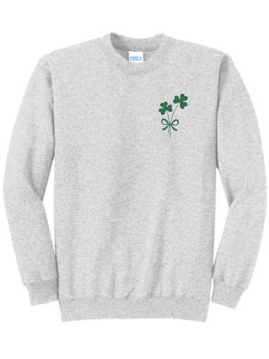 Shamrock Bouquet Embroidered Crewneck Sweatshirt