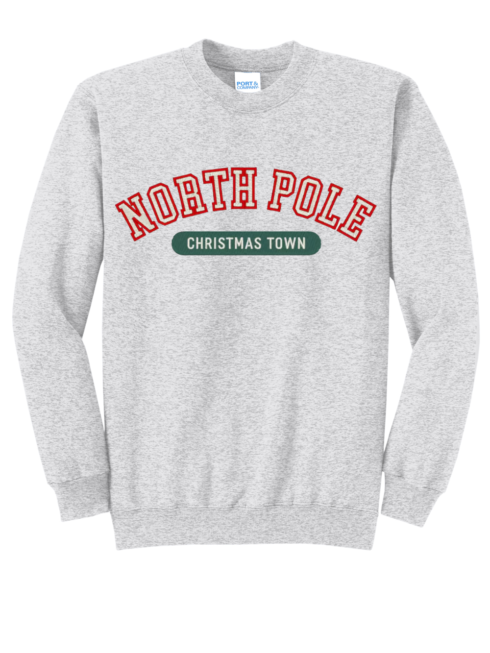 North Pole Embroidered Crewneck Sweatshirt