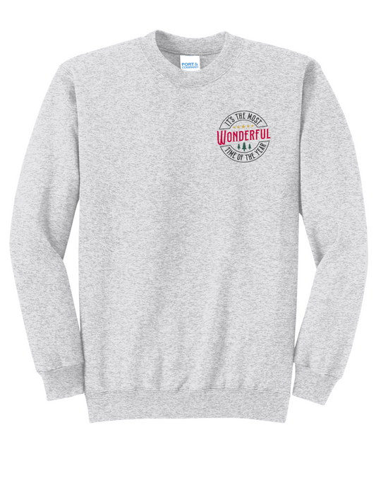 It's The Most Wonderful Time Of The Year Embroidered Crewneck Sweatshirt