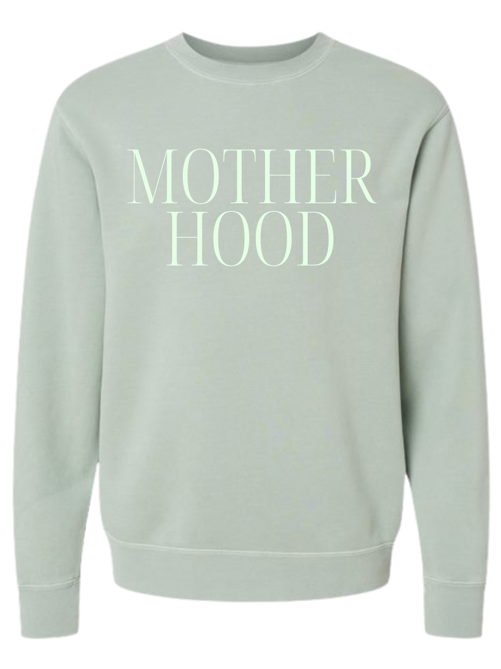 Motherhood Graphic Pigment-Dyed Crewneck Sweatshirt