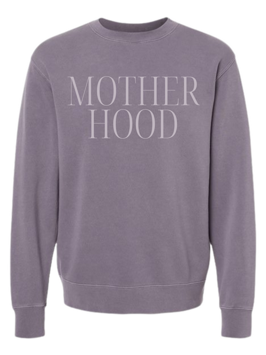 Motherhood Graphic Pigment-Dyed Crewneck Sweatshirt