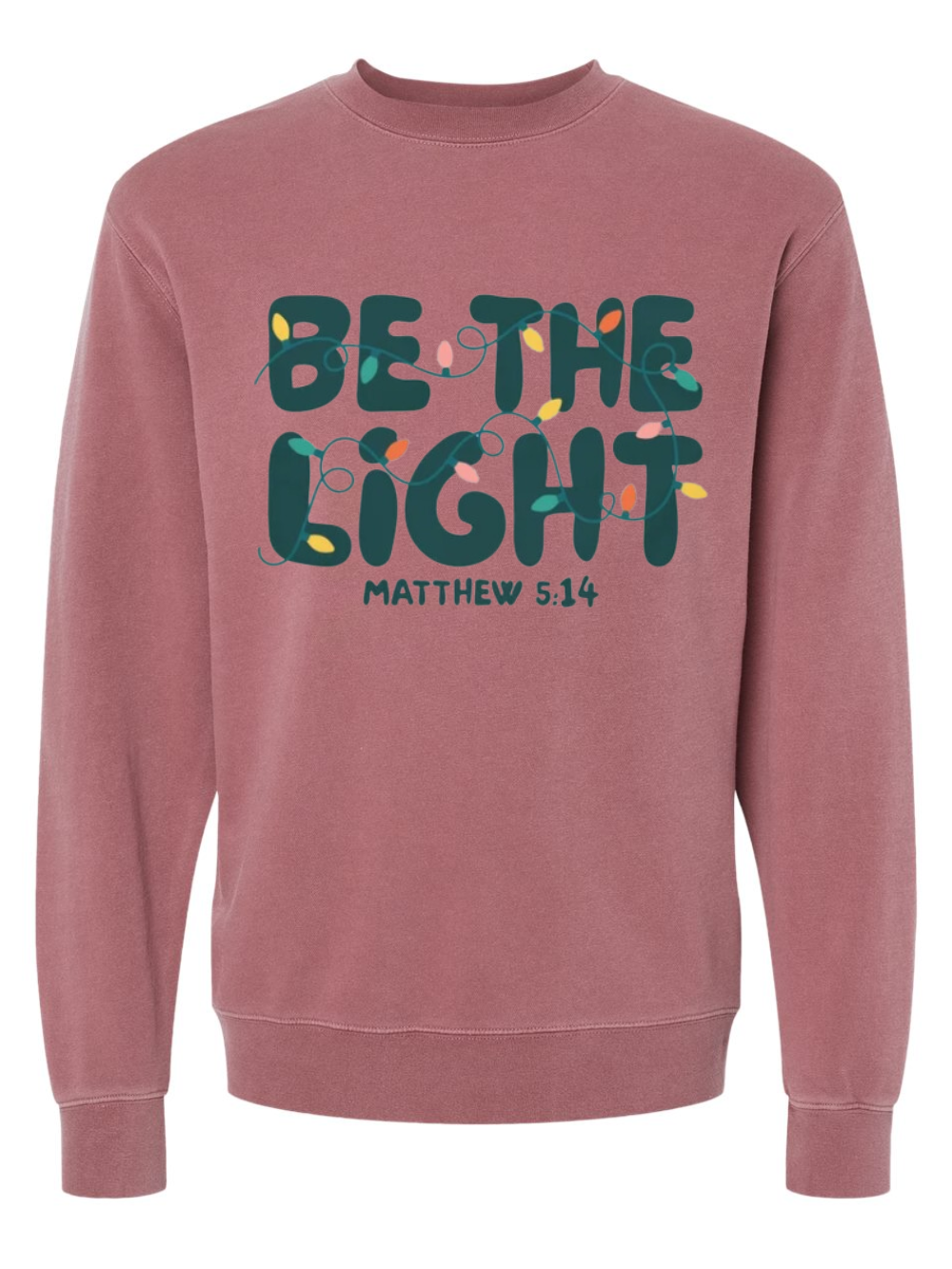 Matthew 5:14 Graphic Washed Crewneck Sweatshirt