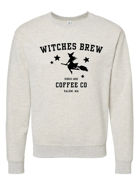 Witches Brew Coffee Co Embroidered Fall Crewneck Sweatshirt